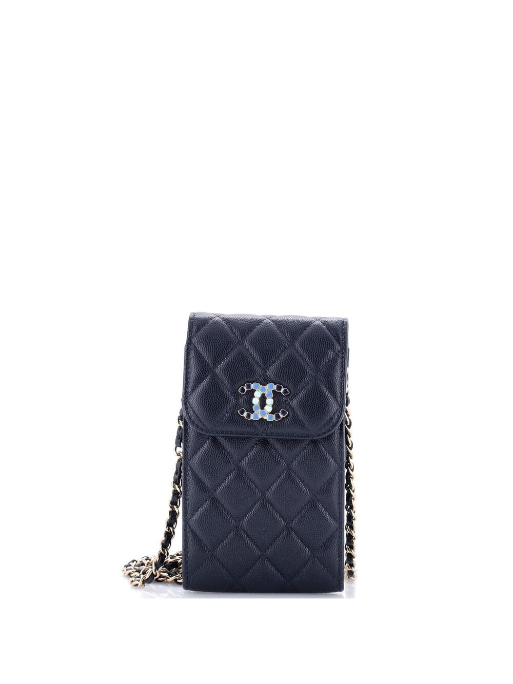Chanel Crystal Cc Flap Phone Holder #249212C29B